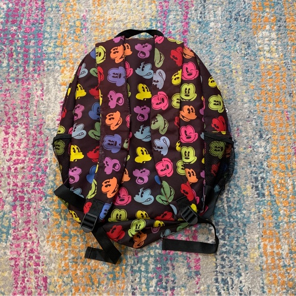 Disneyland Resort Park Exclusive Rainbow Silhouette Mickey Mouse Black Backpack - Picture 2 of 9